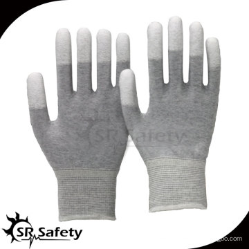 SRSAFETY 13G PU Beschichtete Fingerhandschuhe / Elektronische Sicherheitshandschuhe / PU beschichtete Arbeitshandschuhe / ESD Handschuhe